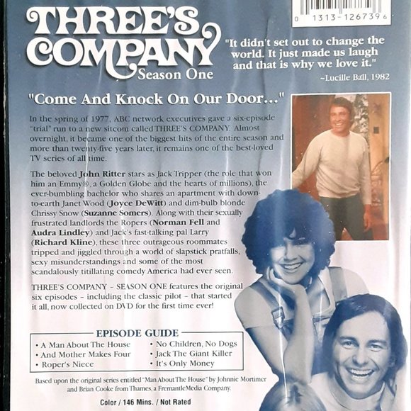 Vintage- Three's Company Season One 1977 TV Series Sitcom DVD - Picture 2 of 4